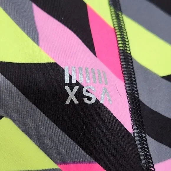 Victoria Secret VSX Knockout Neon Geometric Tight Leggings - Picture 3 of 7